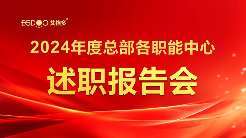 凝智聚能，共啟新程——艾格多集團(tuán)召開2024年度總部各職能中心述職報告會